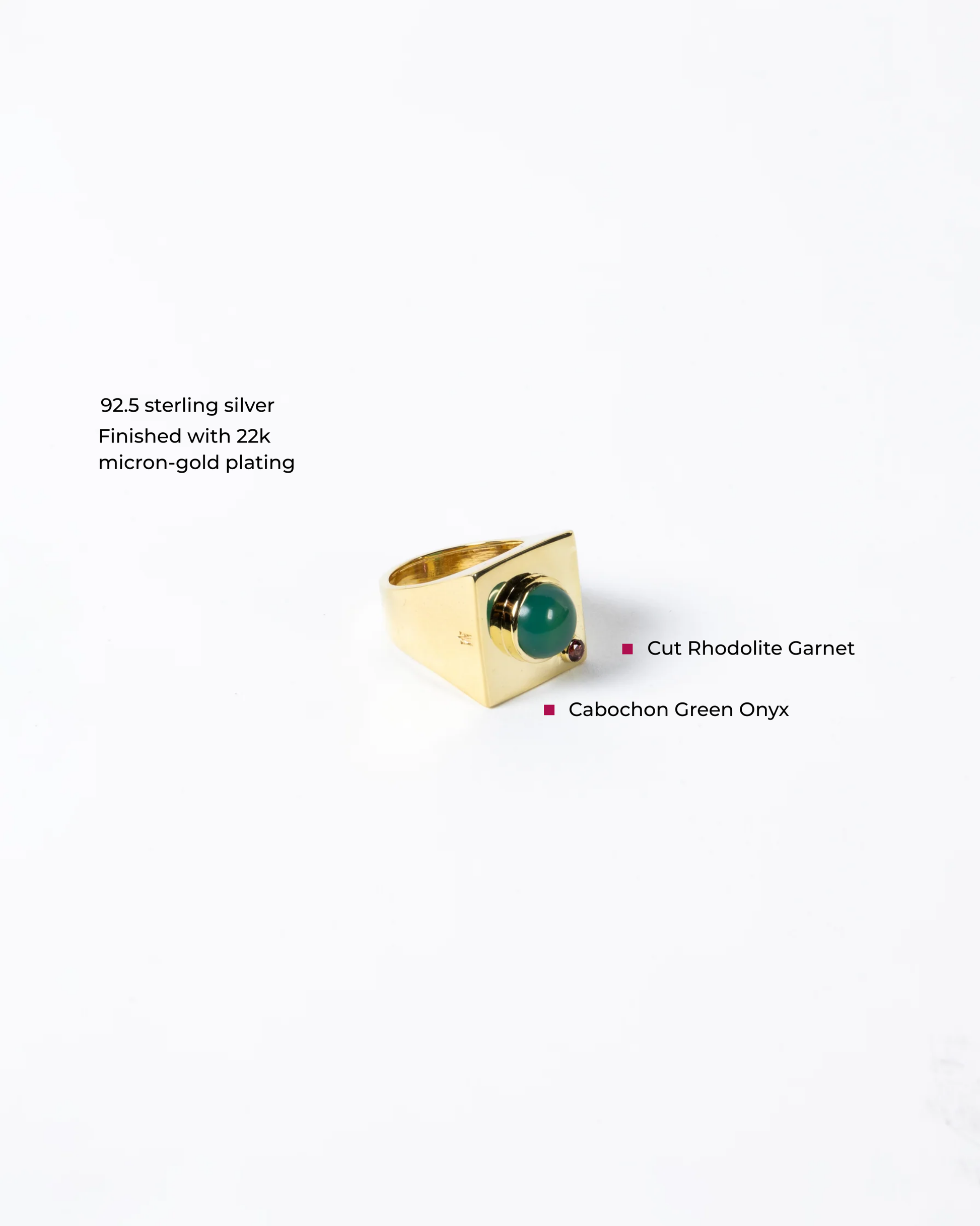 Edge Mega Ring with Gems