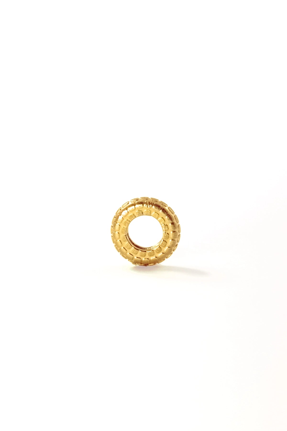 Square Print Circle Charm