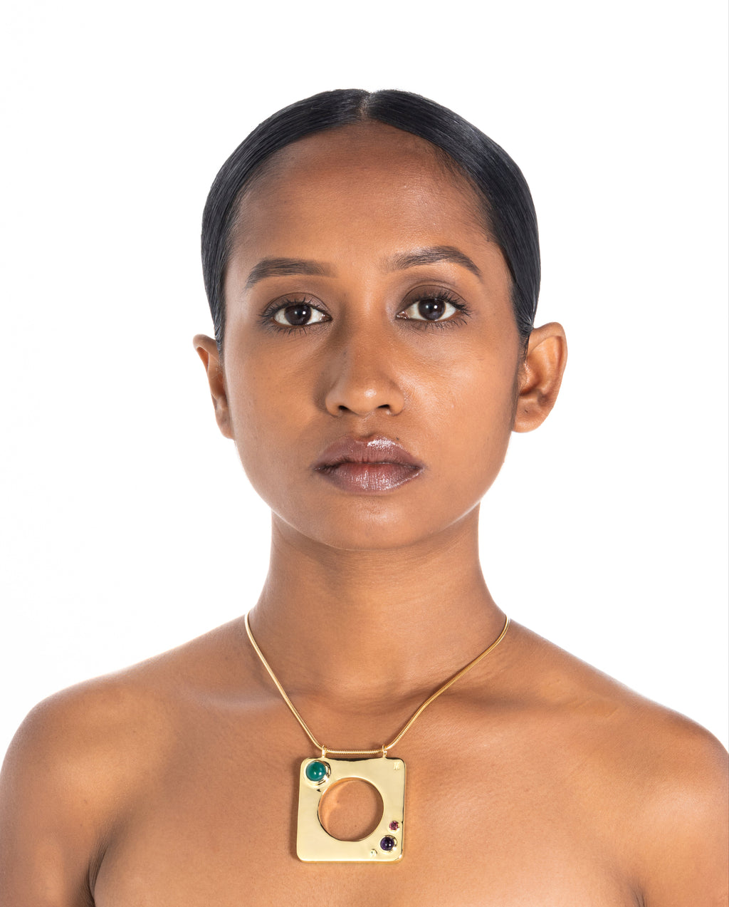 Edge Mega Pendant with Gems