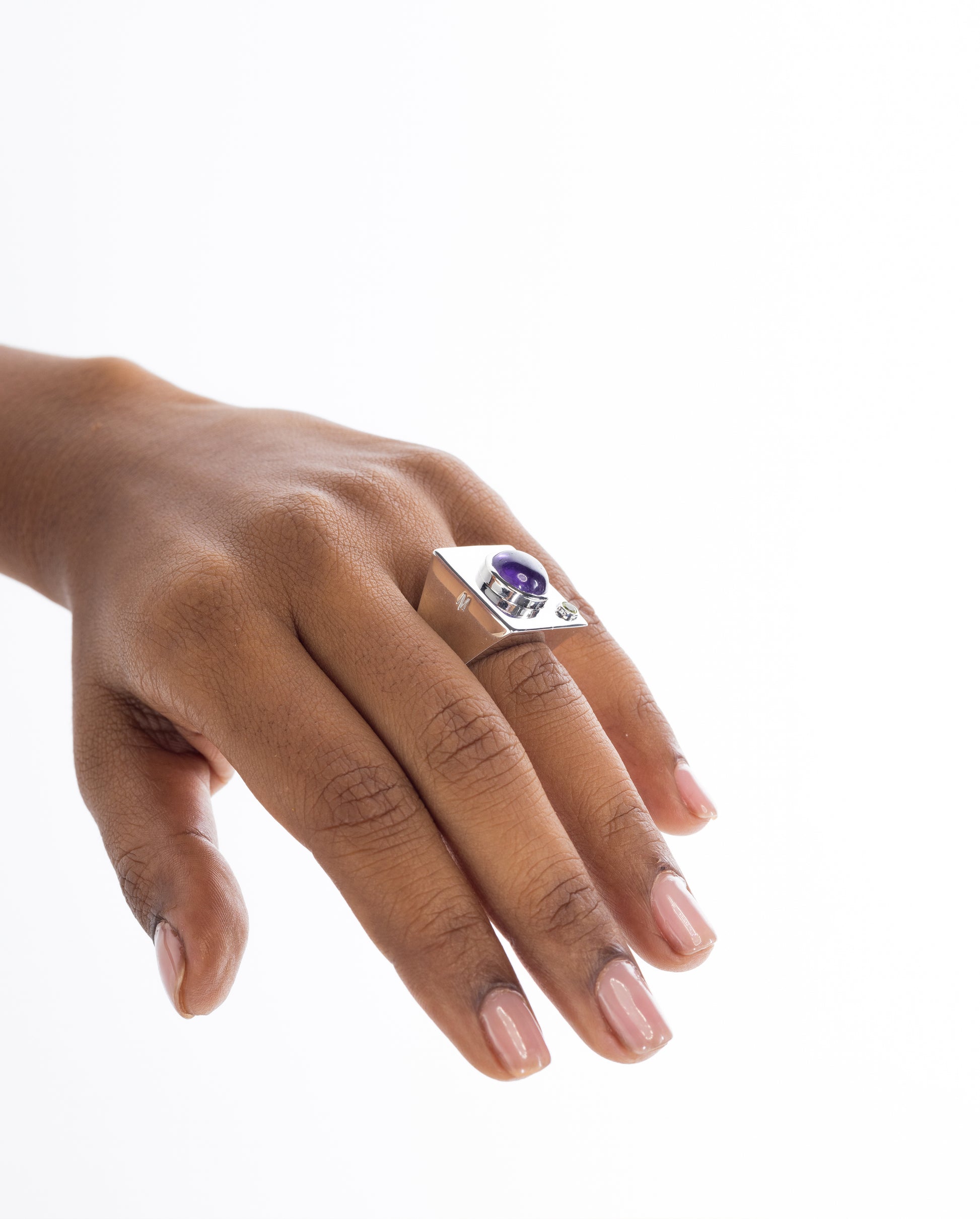 Edge Mega Ring with Gems