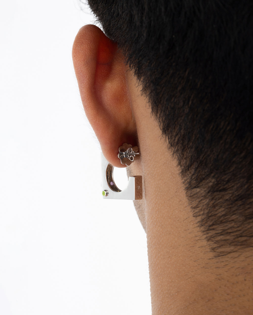 Edge Hoops with Gems