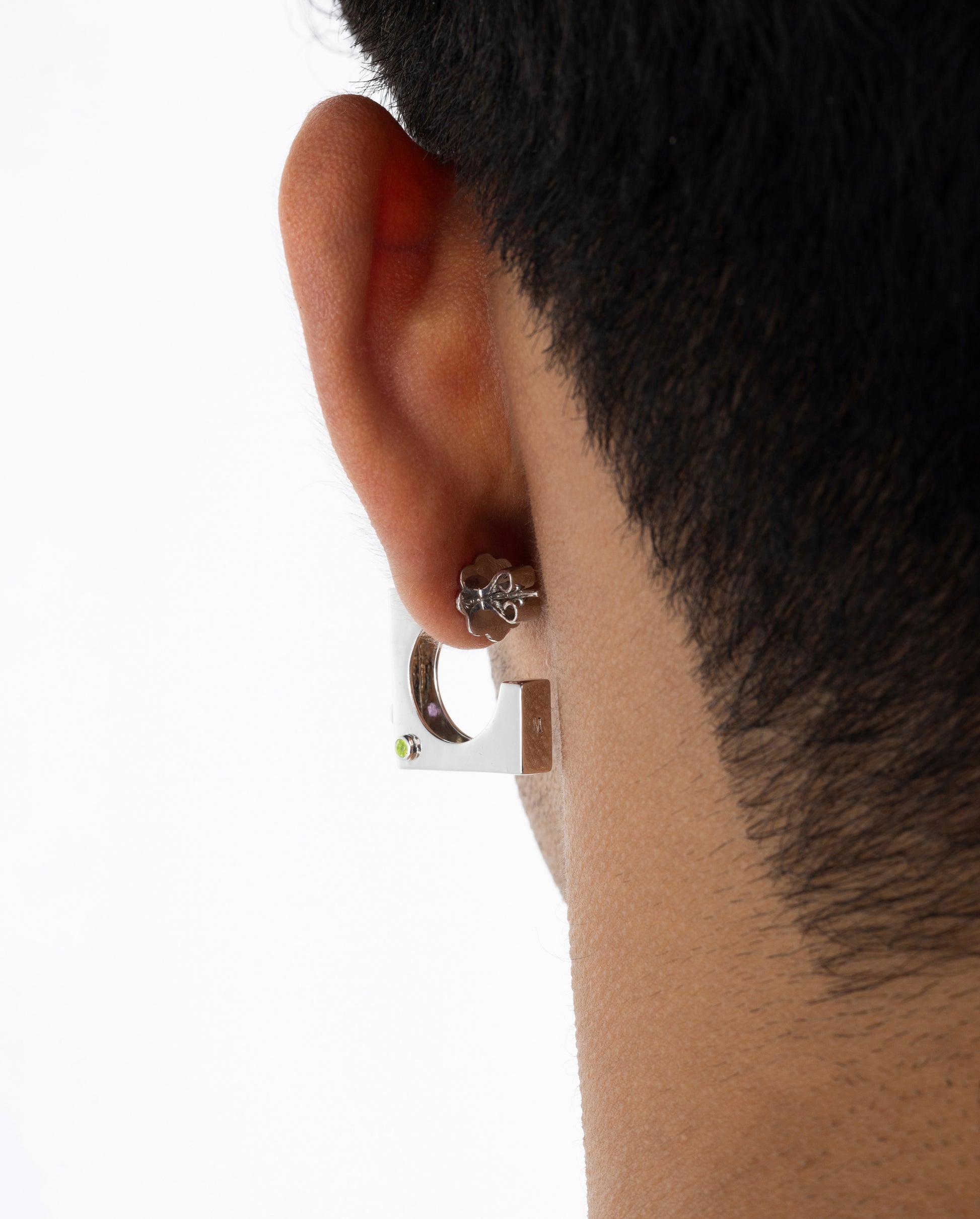 Edge Hoops with Gems