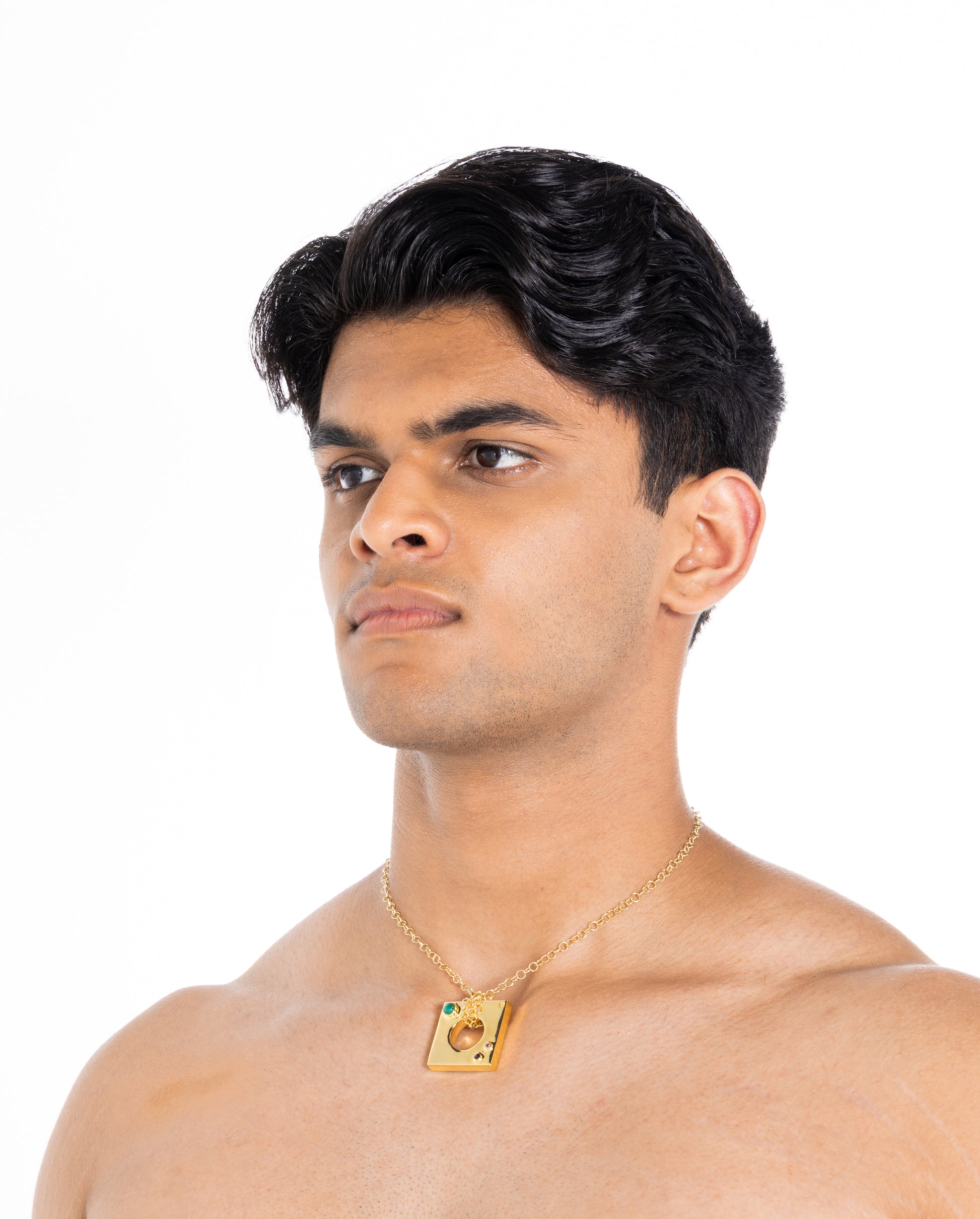 Edge Pendant Loopless with Gems