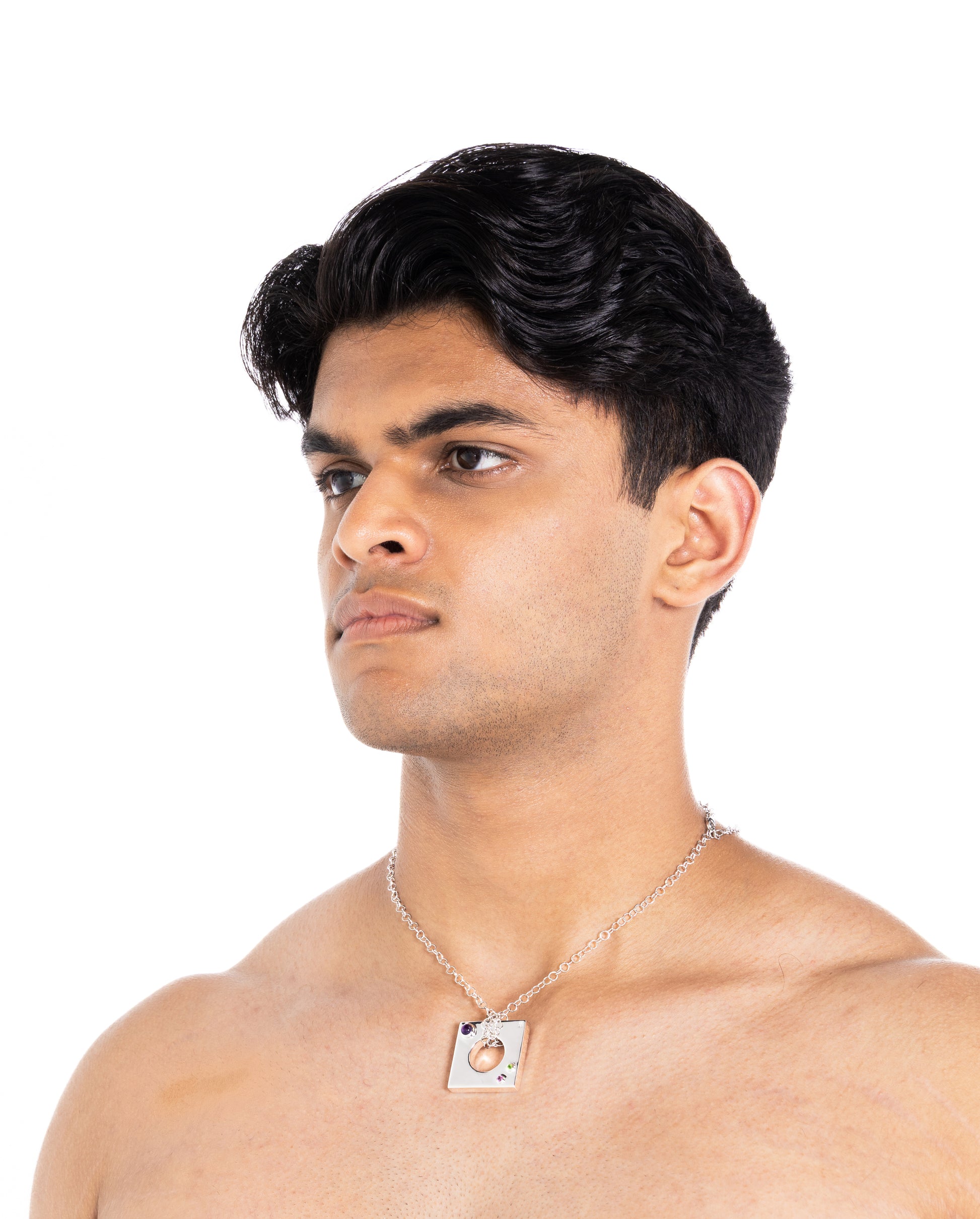 Edge Pendant Loopless with Gems