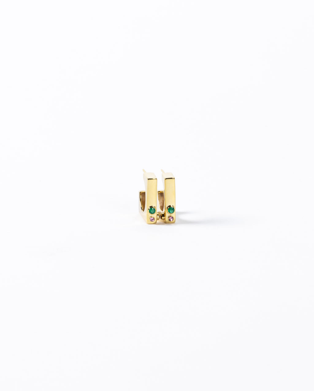 Edge Hoops with Gems