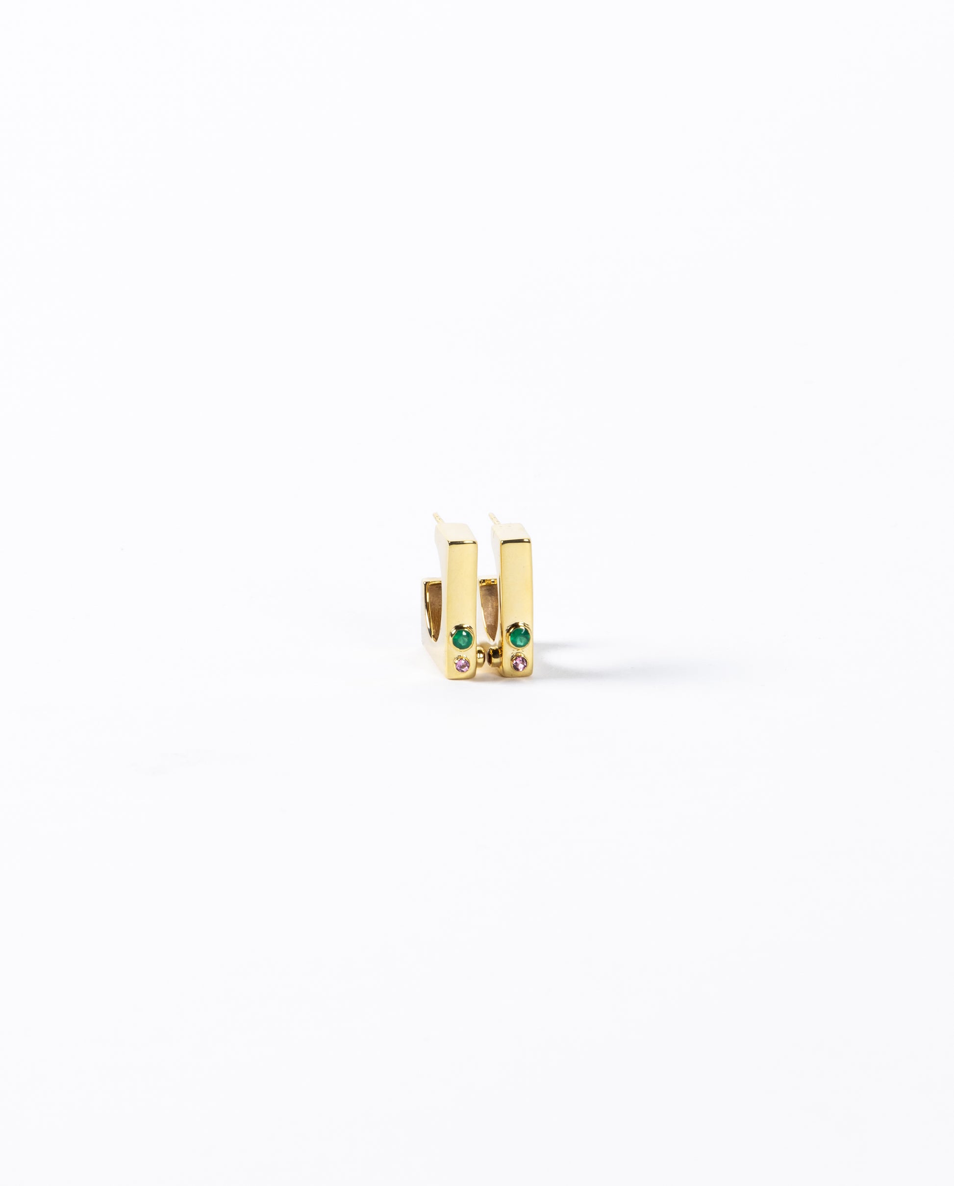 Edge Hoops with Gems