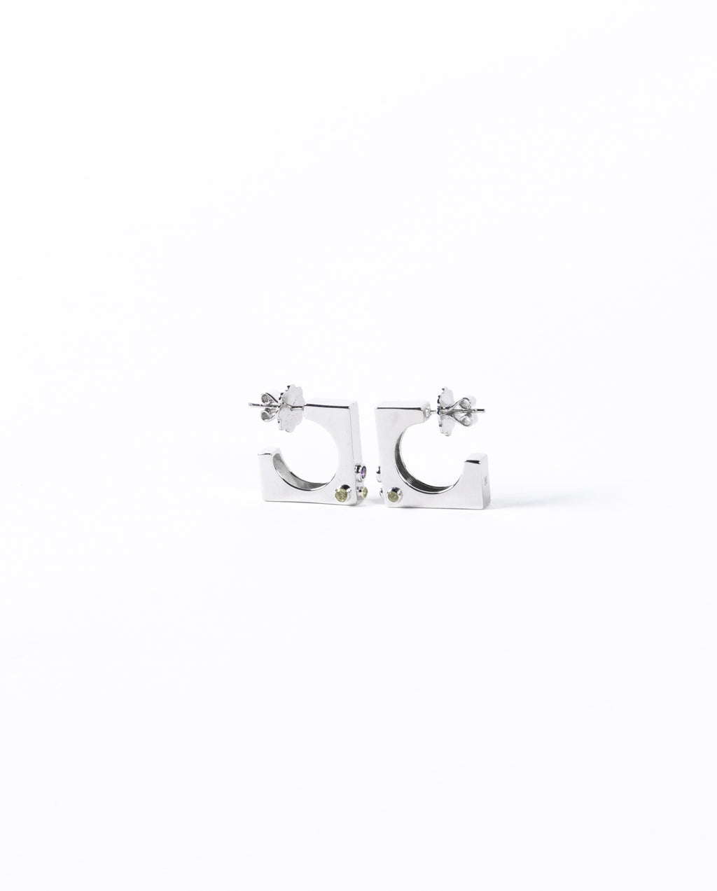 Edge Hoops with Gems