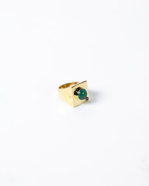 Edge Mega Ring with Gems