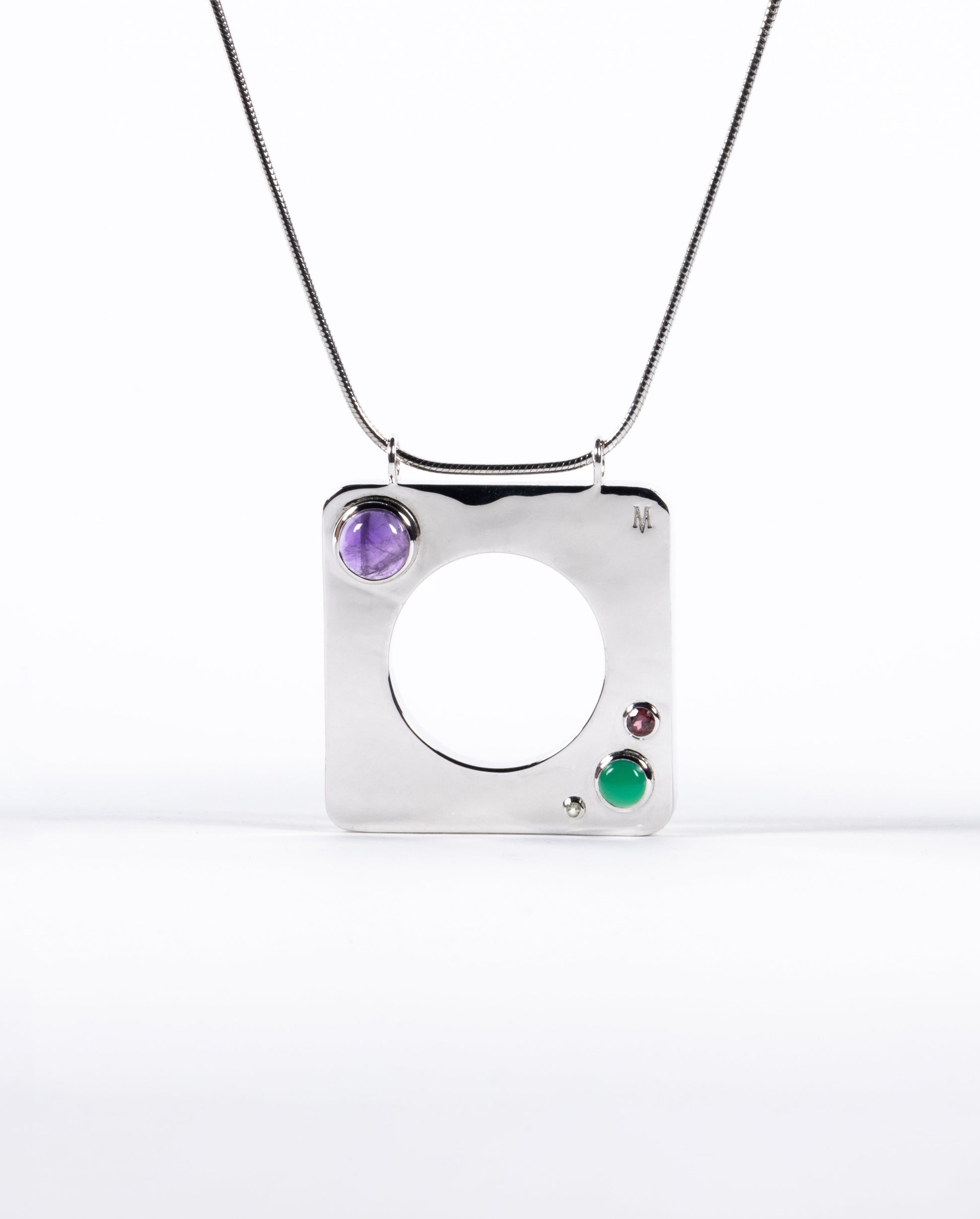 Edge Mega Pendant with Gems
