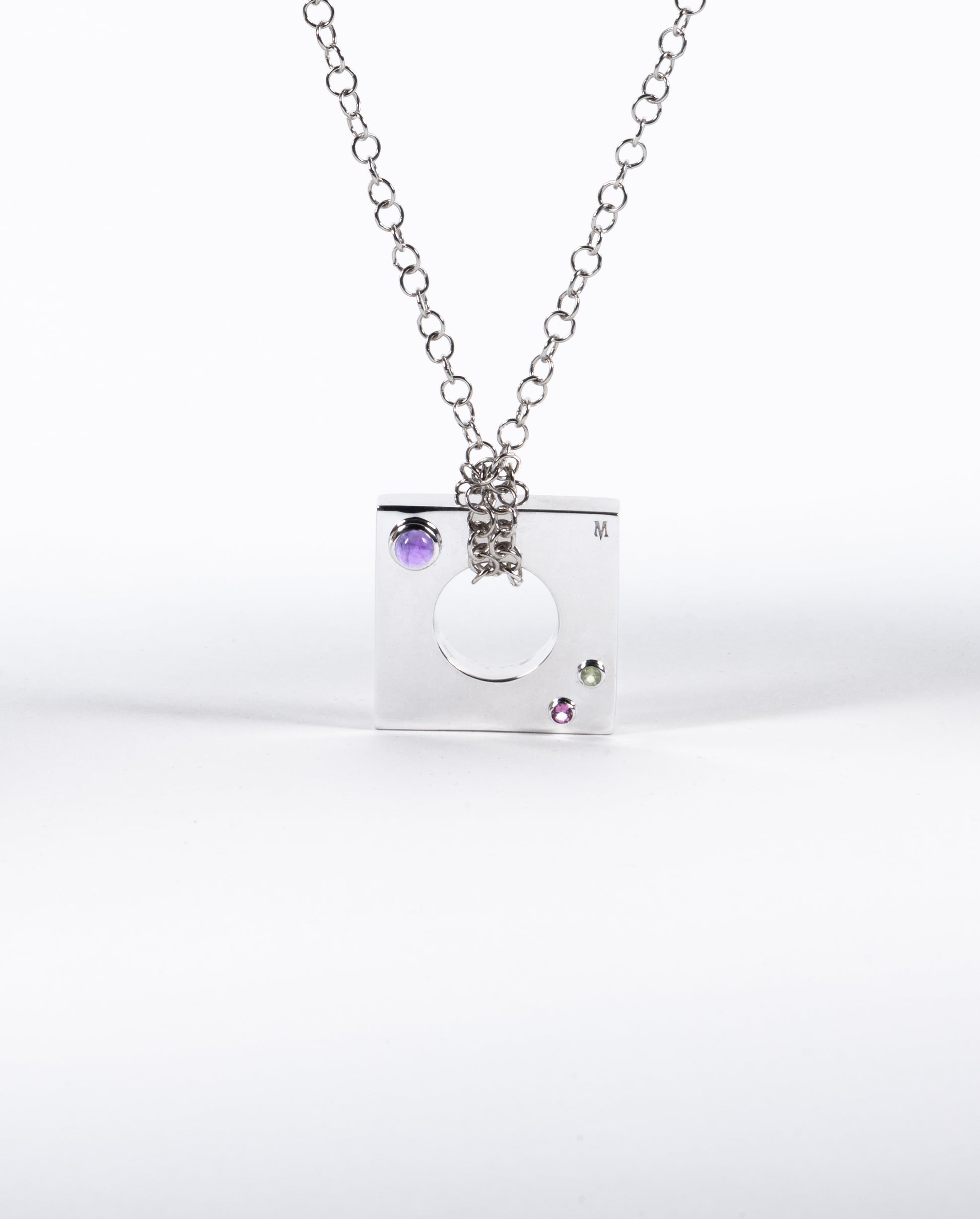 Edge Pendant Loopless with Gems
