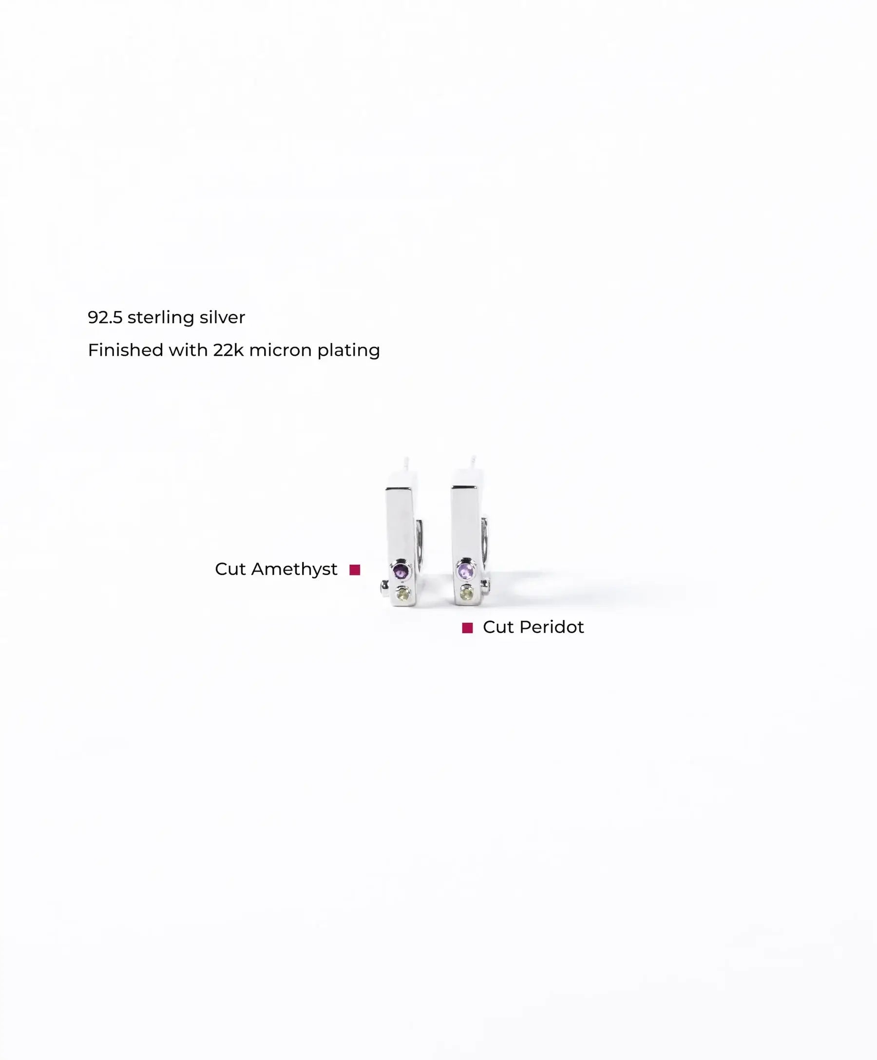 Edge Hoops with Gems