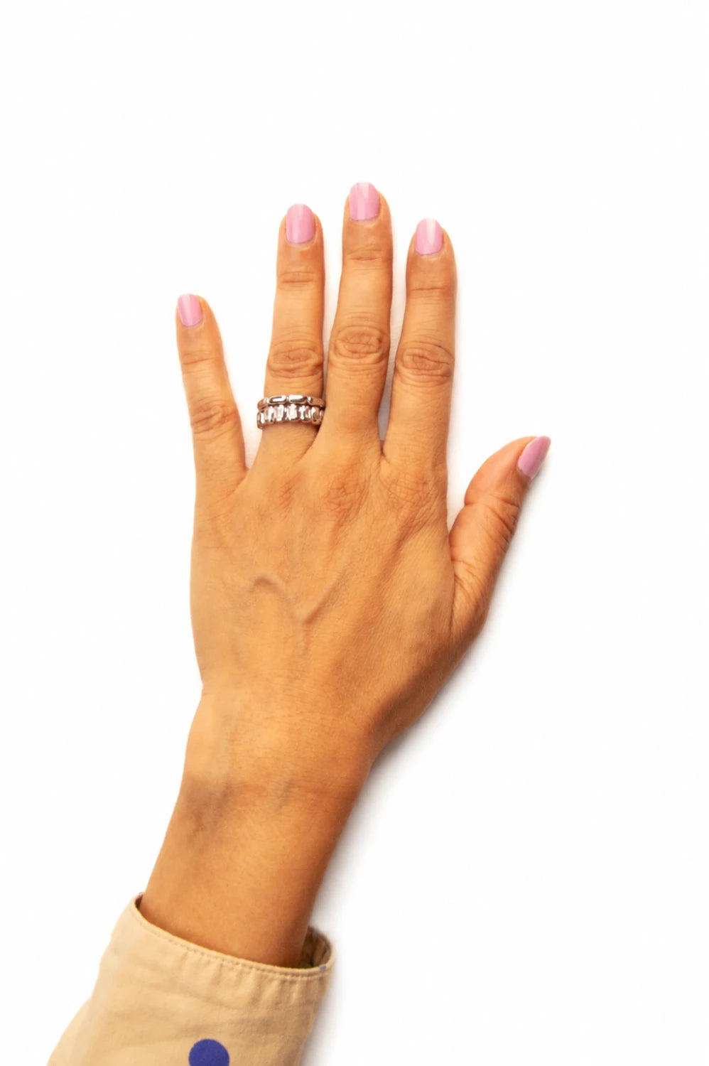 Biscuit Stacky Ring White