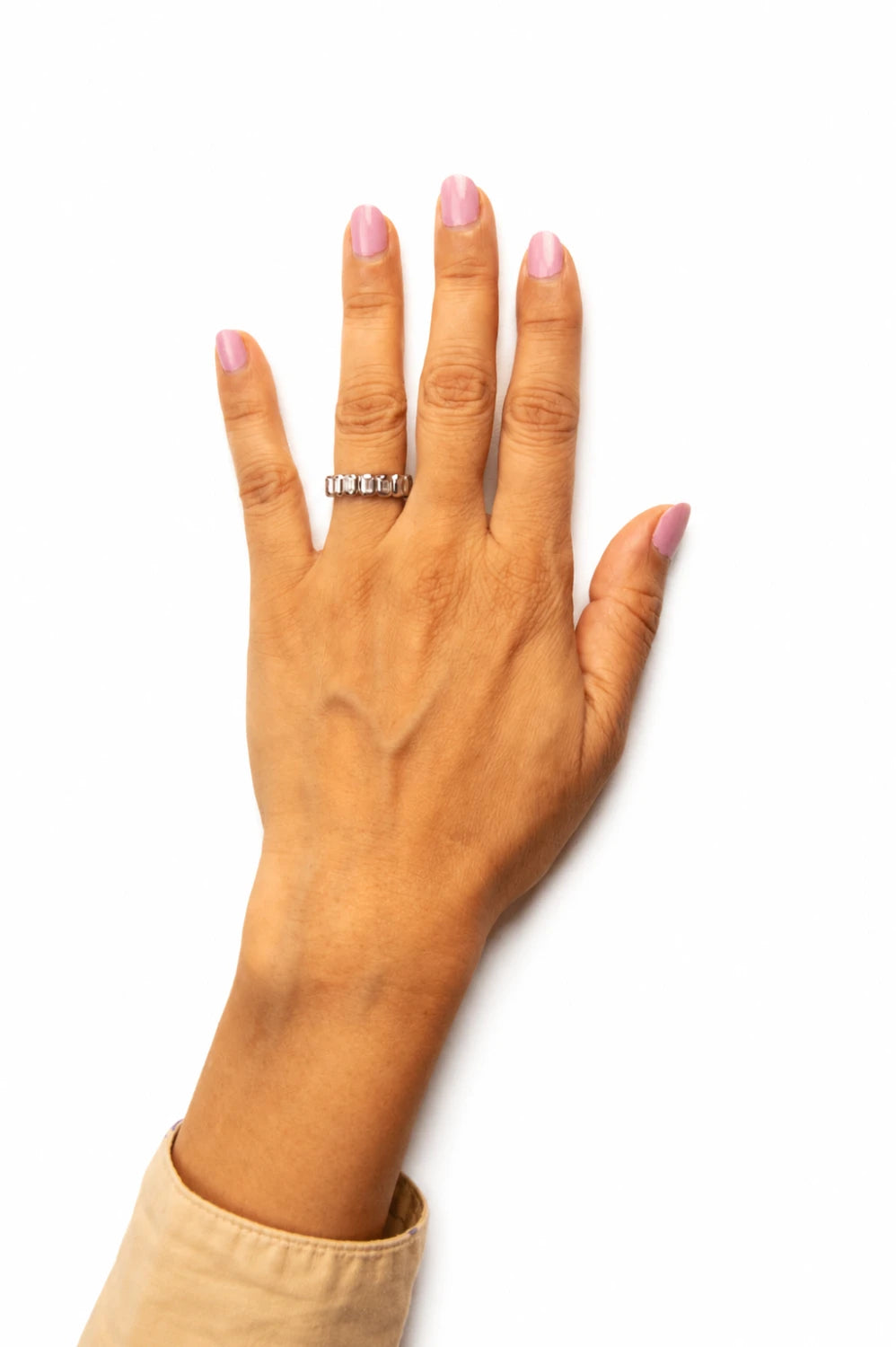 Biscuit Stacky Ring White
