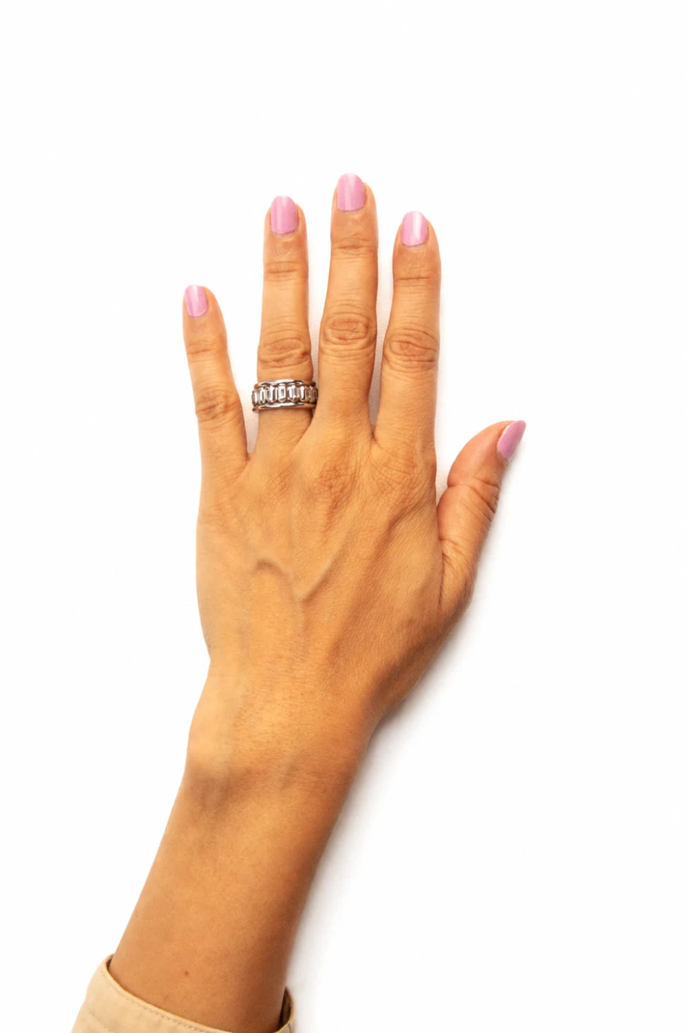 Biscuit Stacky Ring White