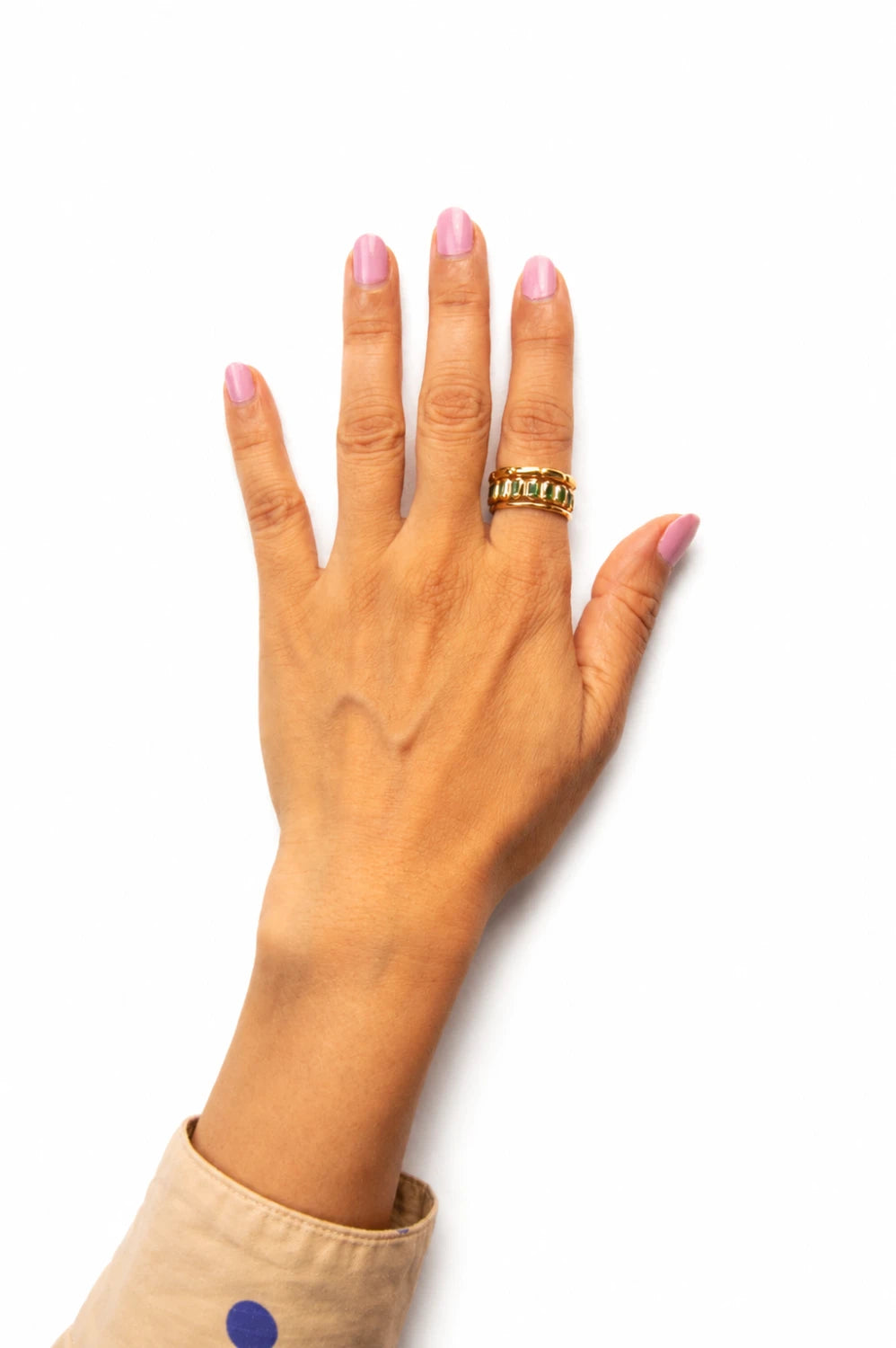 Biscuit Stacky Ring Green