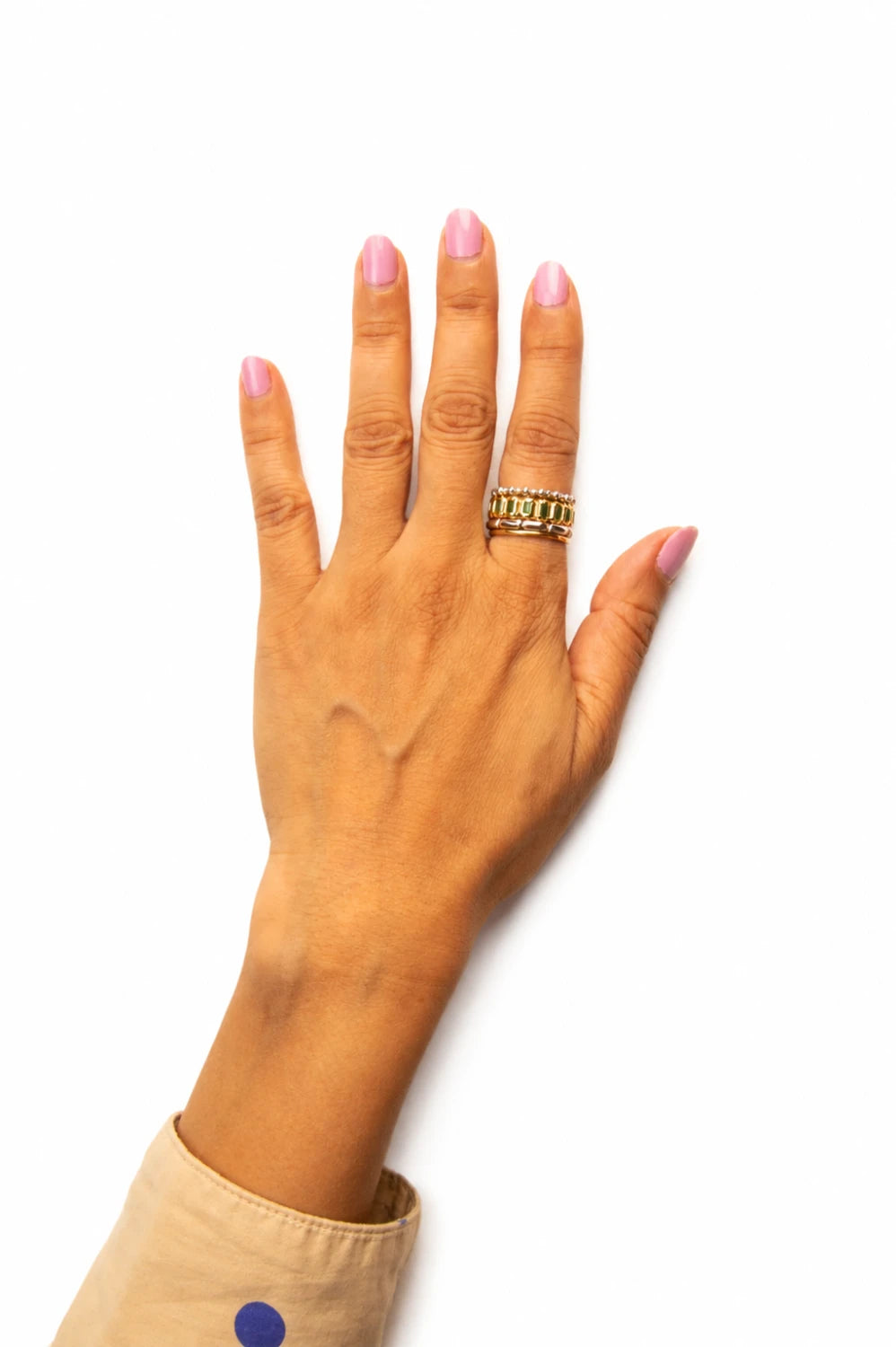 Biscuit Stacky Ring Green
