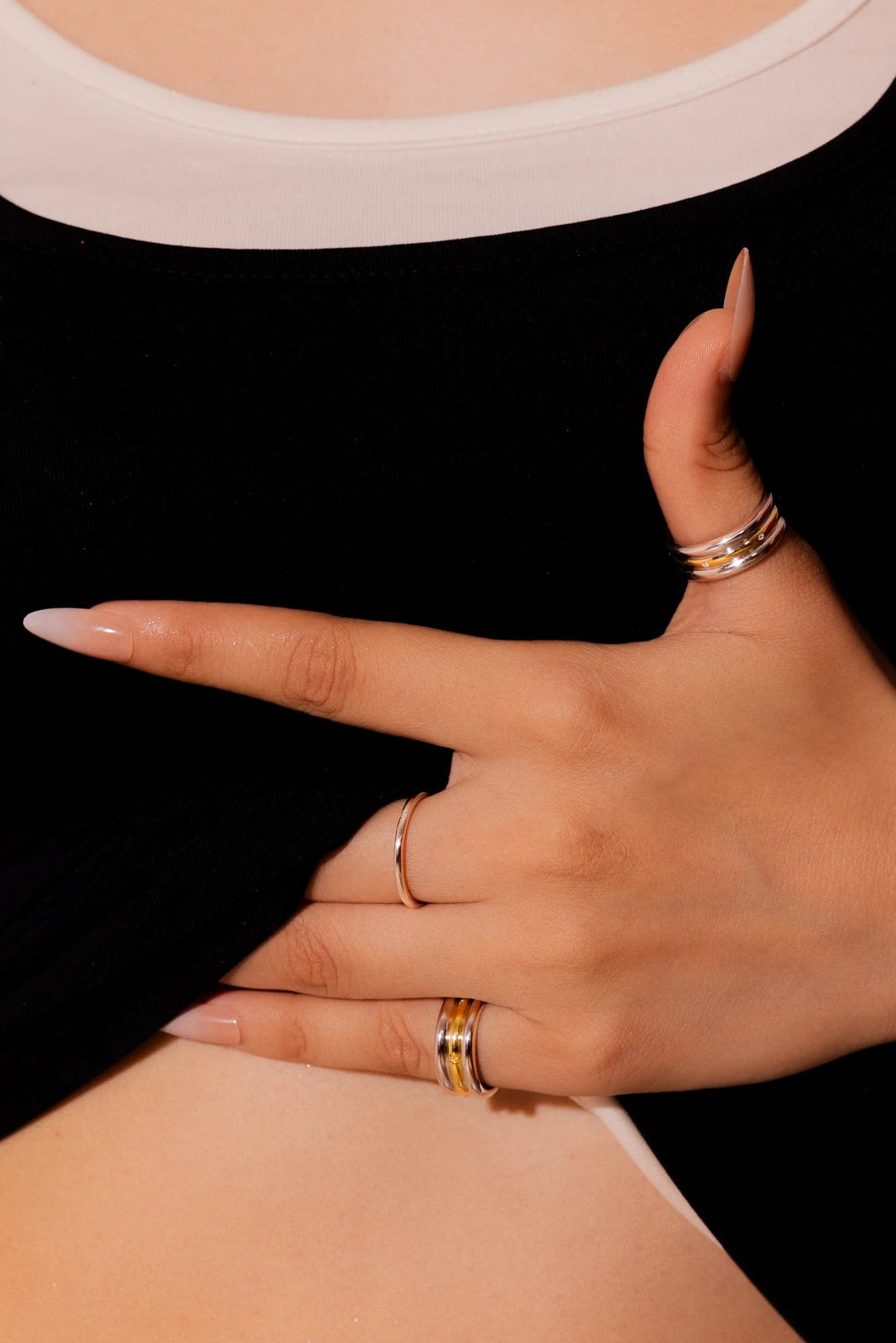 Triple Decker Stacky Ring