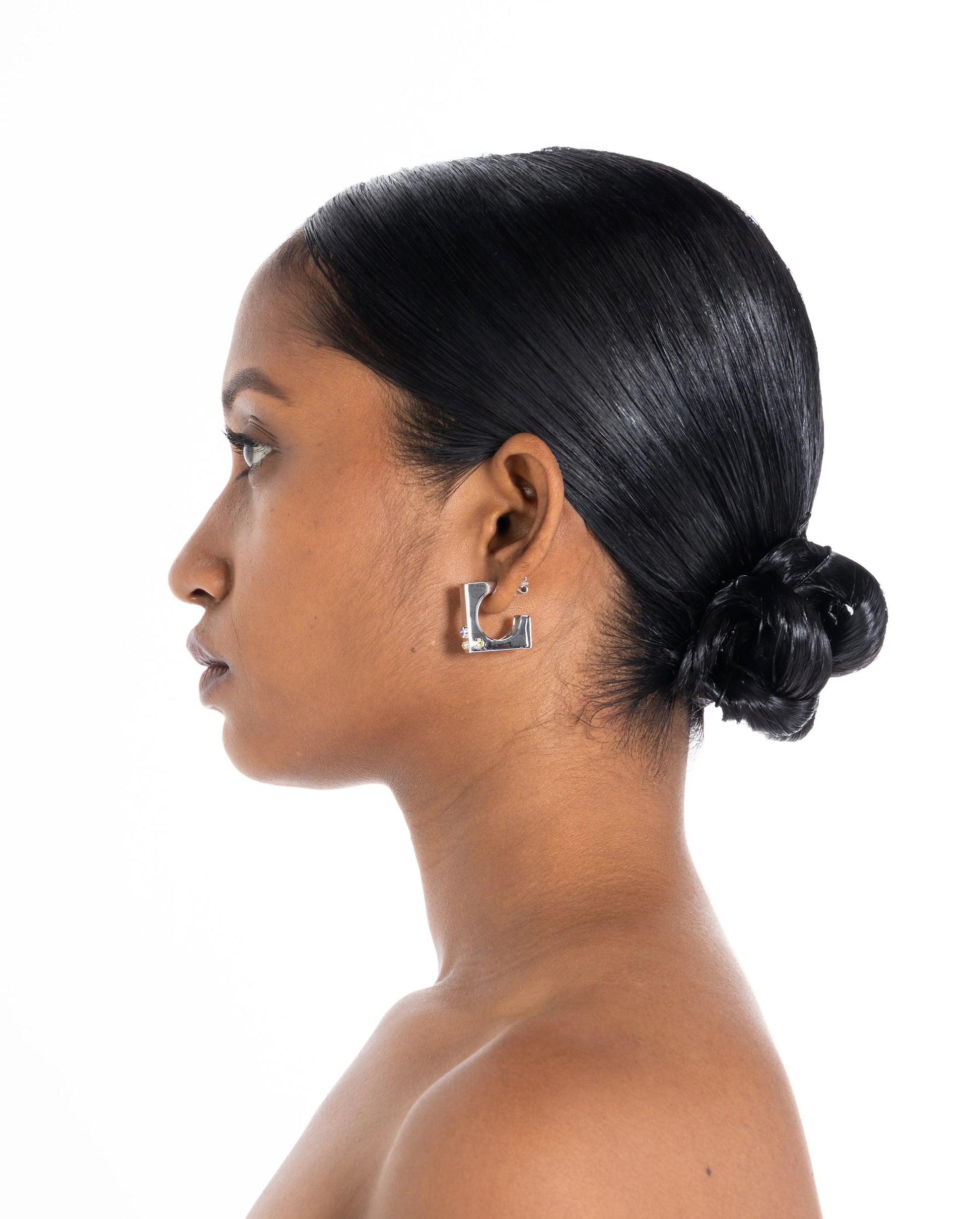 Edge Hoops with Gems