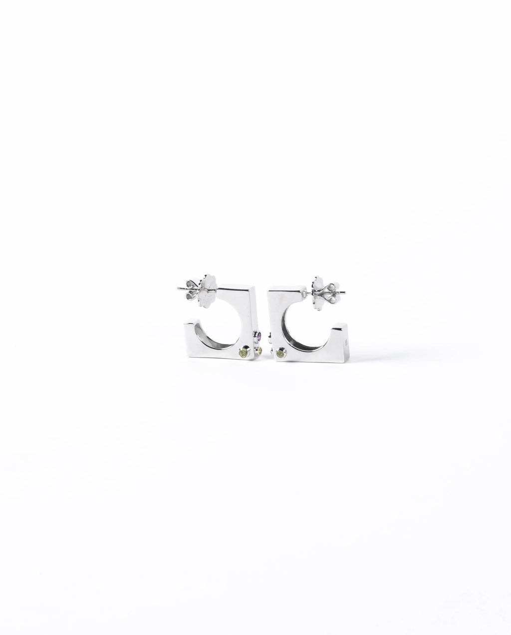 Edge Hoops with Gems