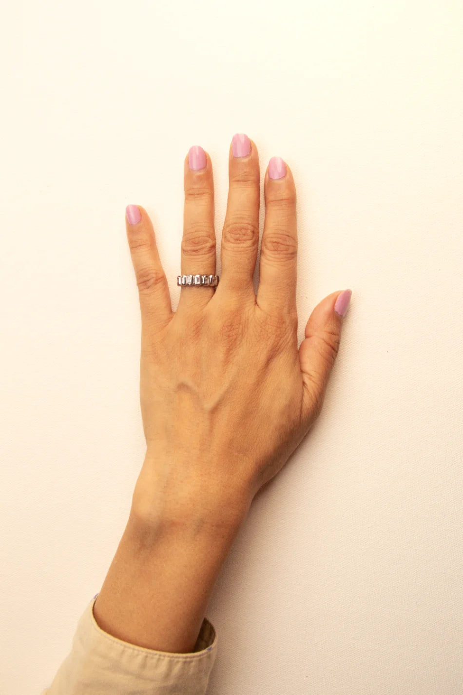 Biscuit Stacky Ring White