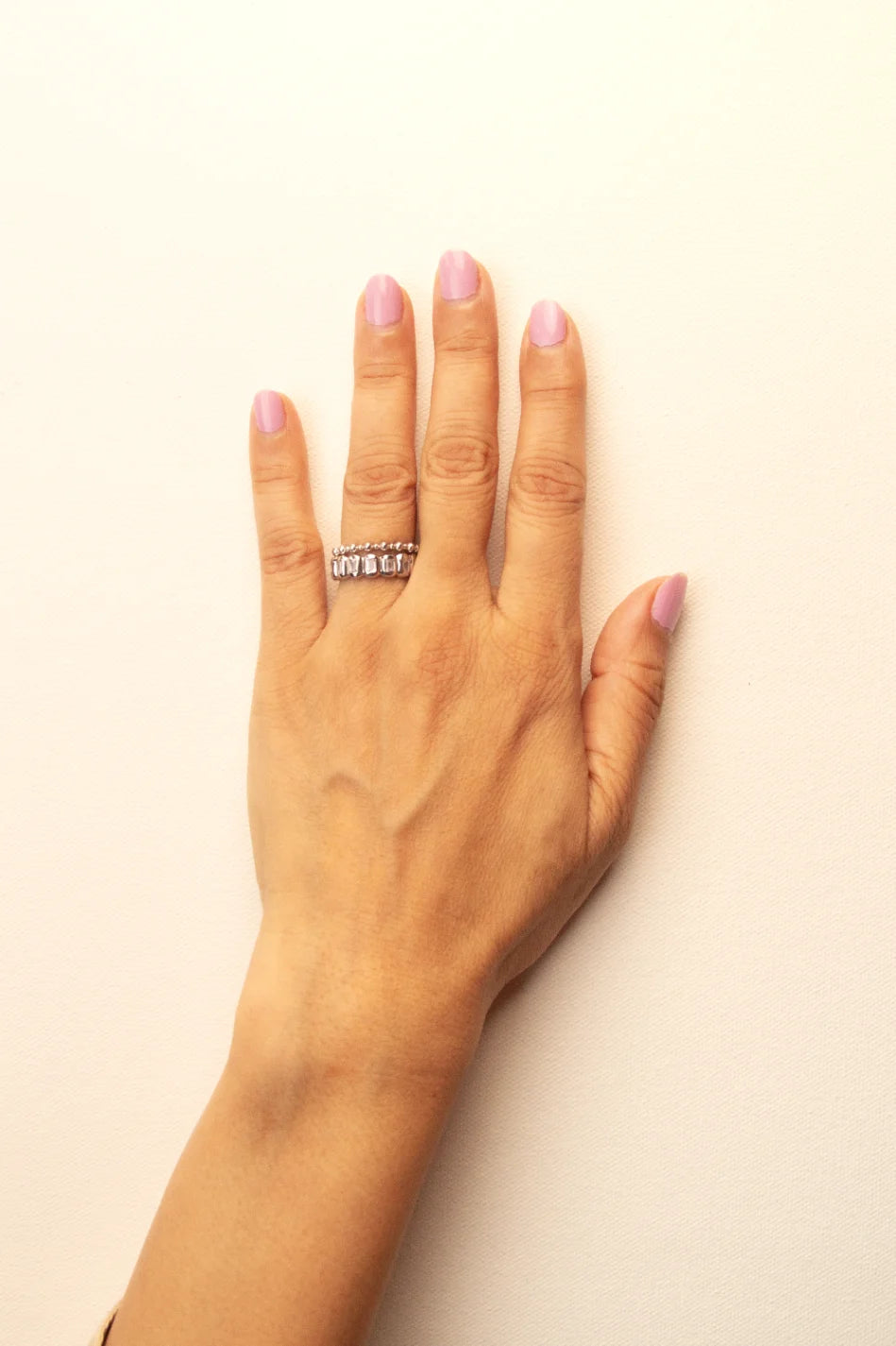 Biscuit Stacky Ring White