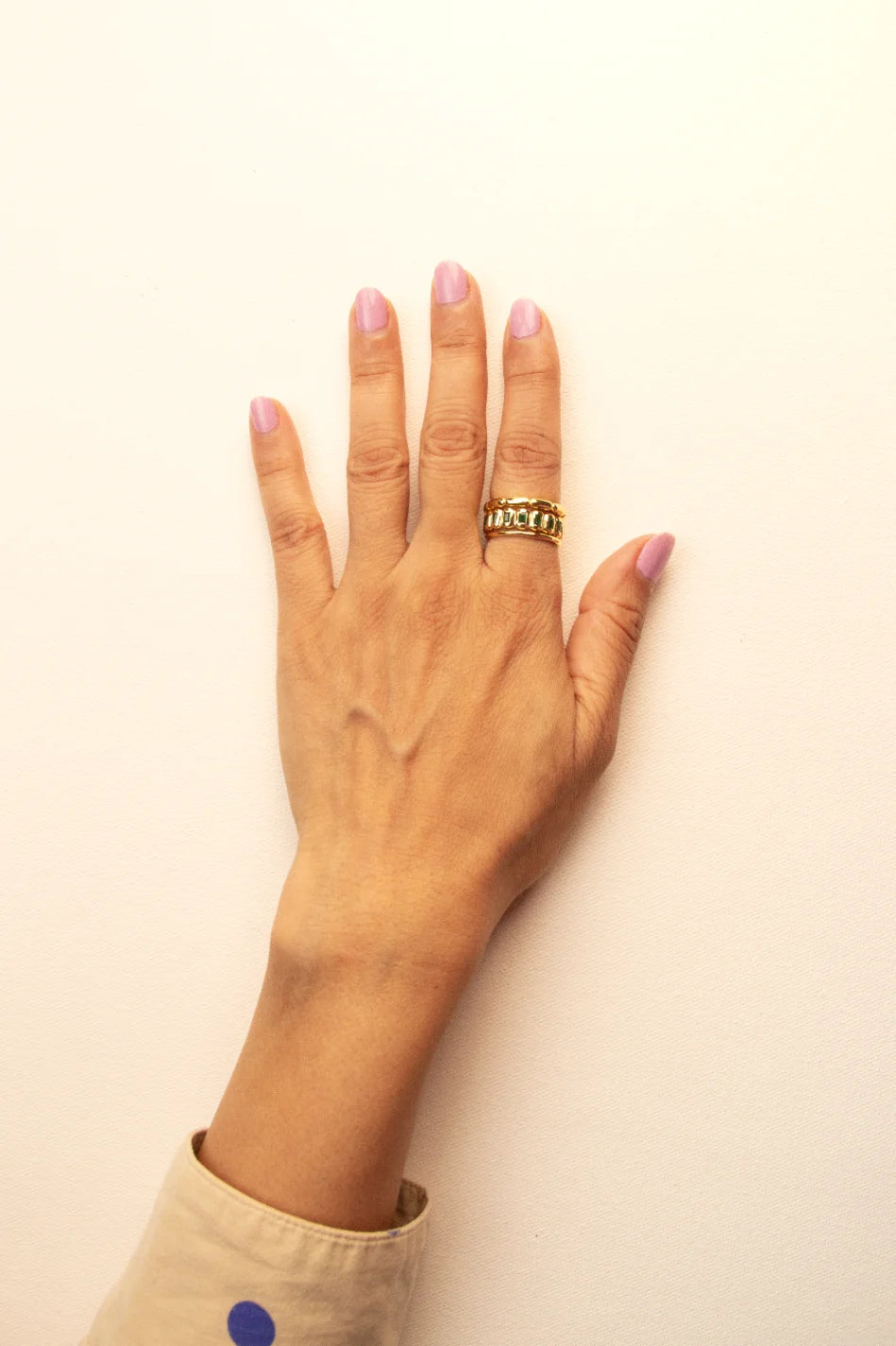 Biscuit Stacky Ring Green