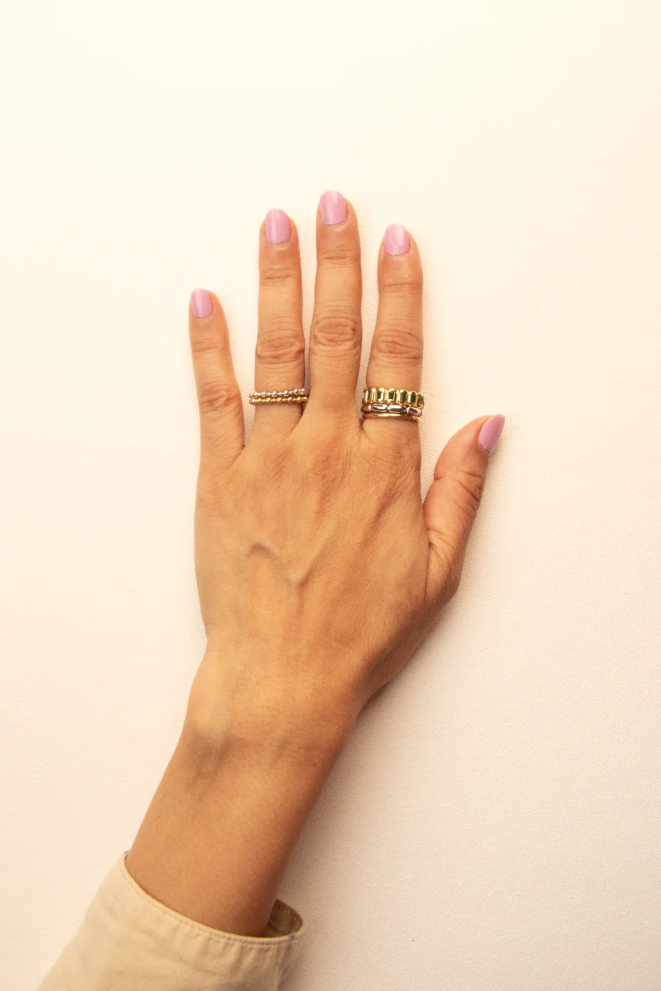 Biscuit Stacky Ring Green