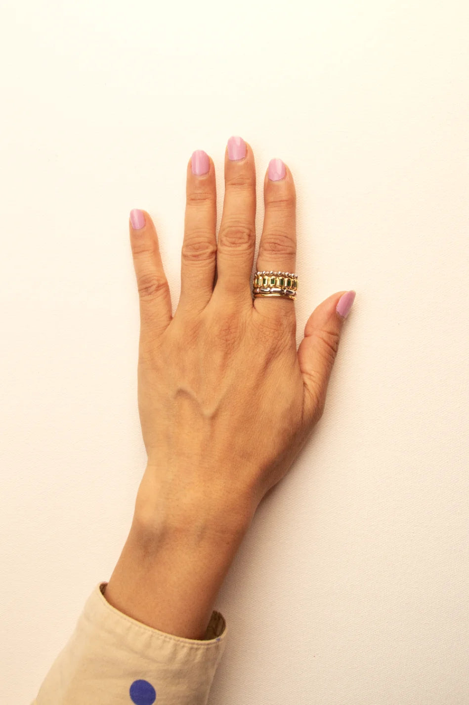 Biscuit Stacky Ring Green