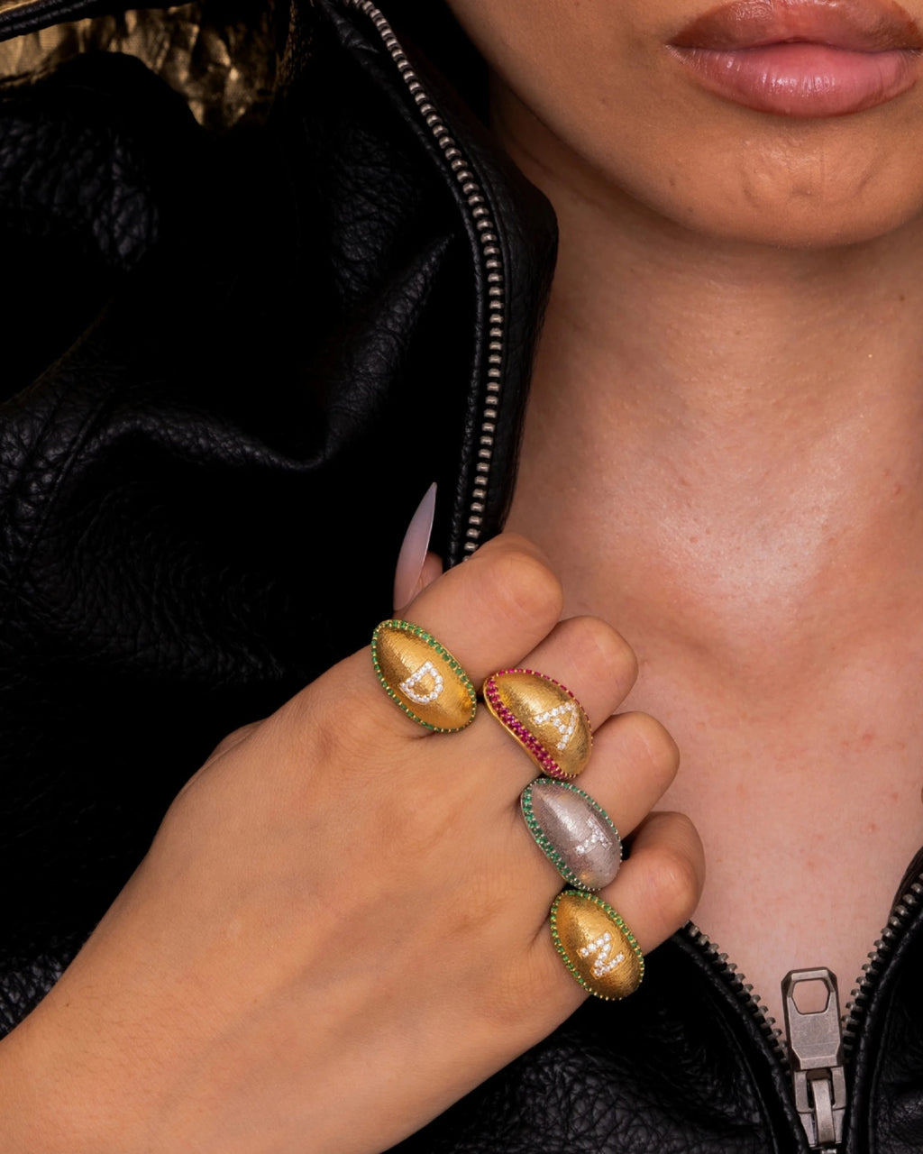 Eclipse Letter Ring