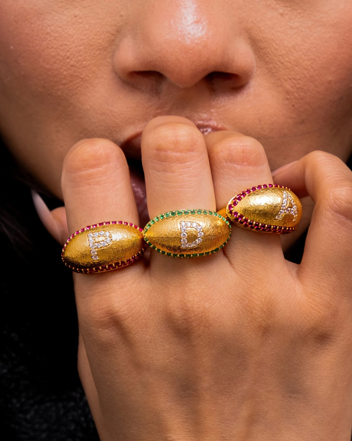 Eclipse Letter Ring