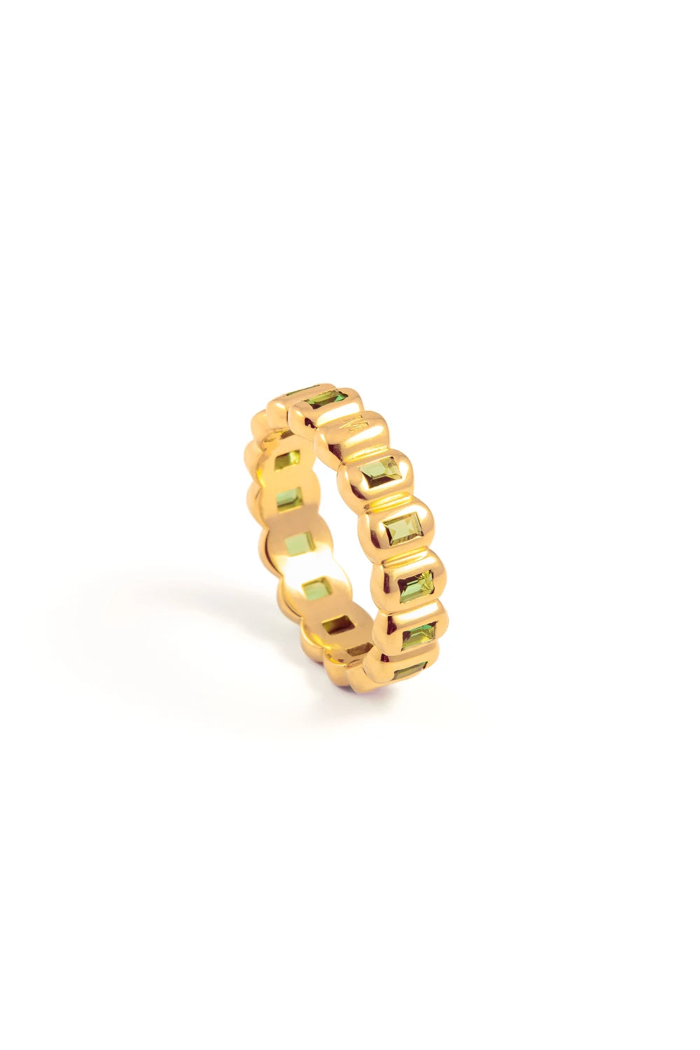 Biscuit Stacky Ring Green