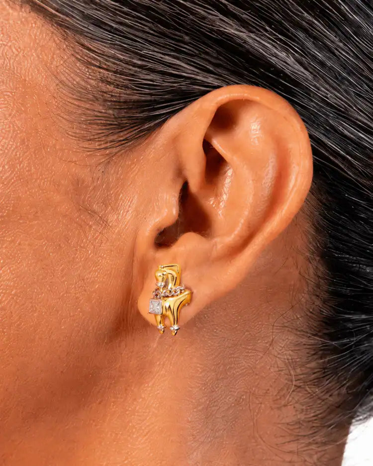 Chaand Horse Ear Studs